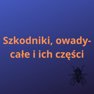 Pests, insects-whole and parts of them